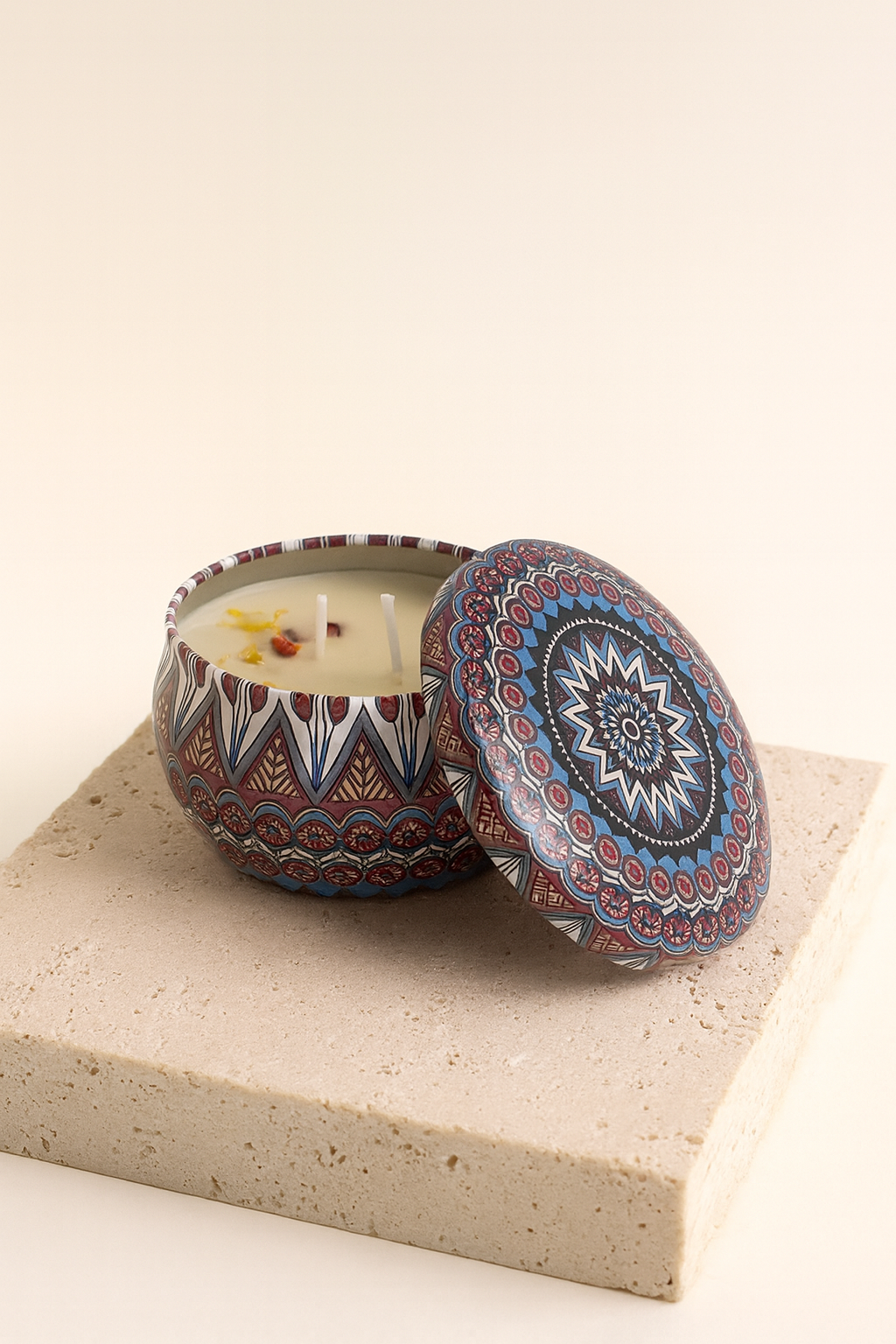 ✨ Bougie d'Aromathérapie "Héritage Ethnique" – Le Voyage Sensoriel pour l'Âme