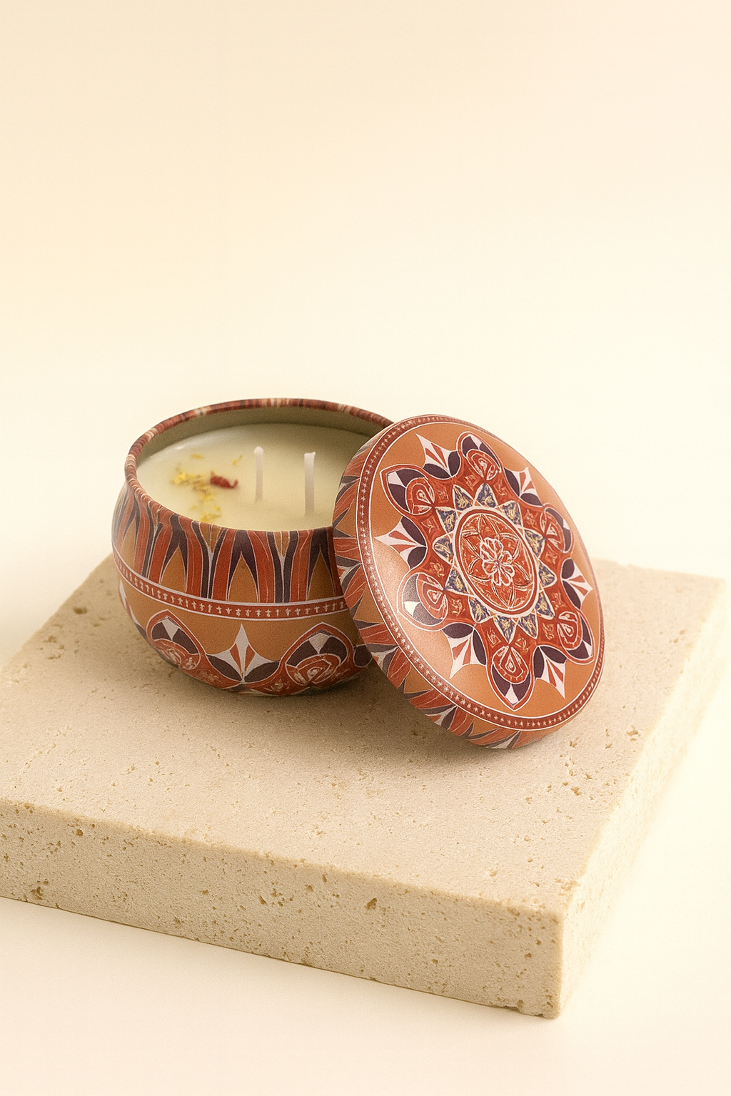 ✨ Bougie d'Aromathérapie "Héritage Ethnique" – Le Voyage Sensoriel pour l'Âme