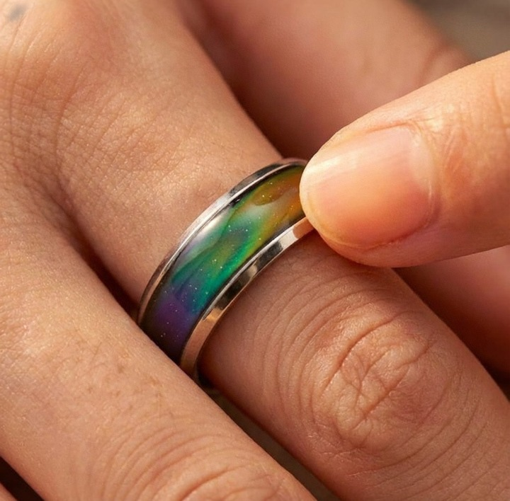 💖 Anneau d'Humeur en Acier Inoxydable